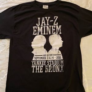 Jay Z and Eminem concert T shirt